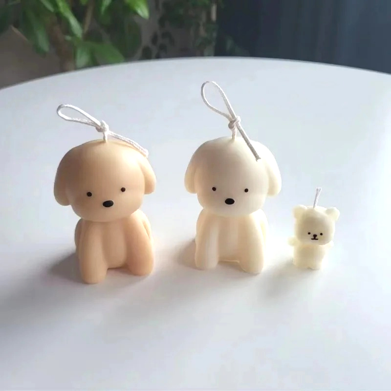 Soap Making Experiment - 3D Puppy Scented Candle Silicone Mold