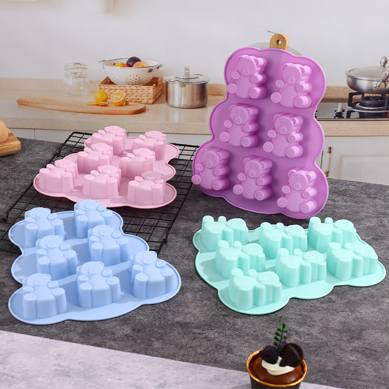 Soap Making Organic - Silicone Gummy Bear Molds,Jello Molds for