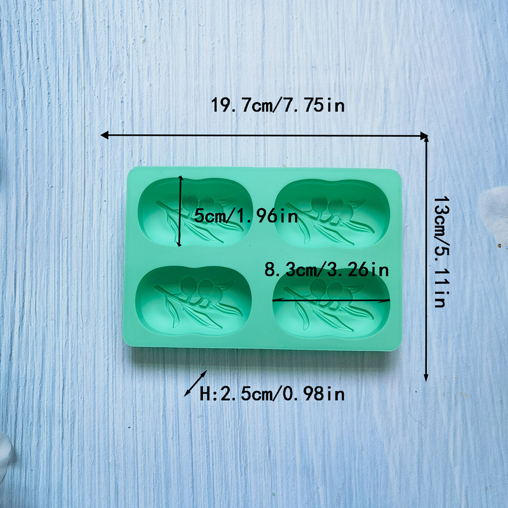 4 Cavities Oval Olive Tree Sil - đánh giá và giá Soap Making Experiment