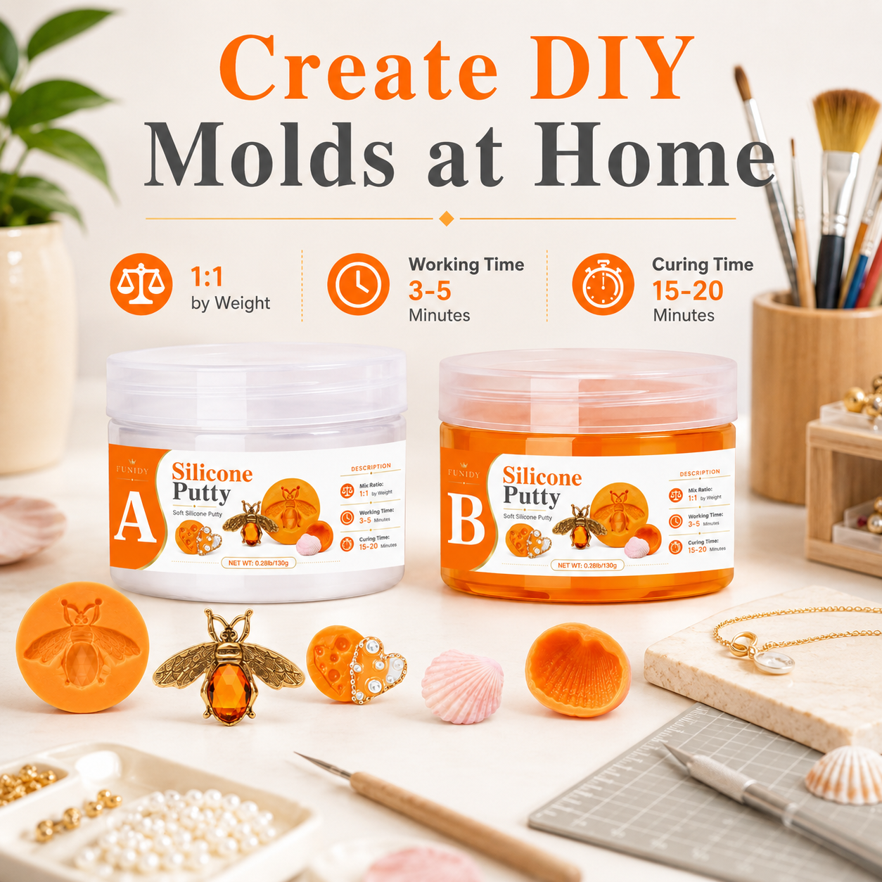 SILICONE PUTTY Making Kit, Fas - đánh giá và giá Soap Making Experiment