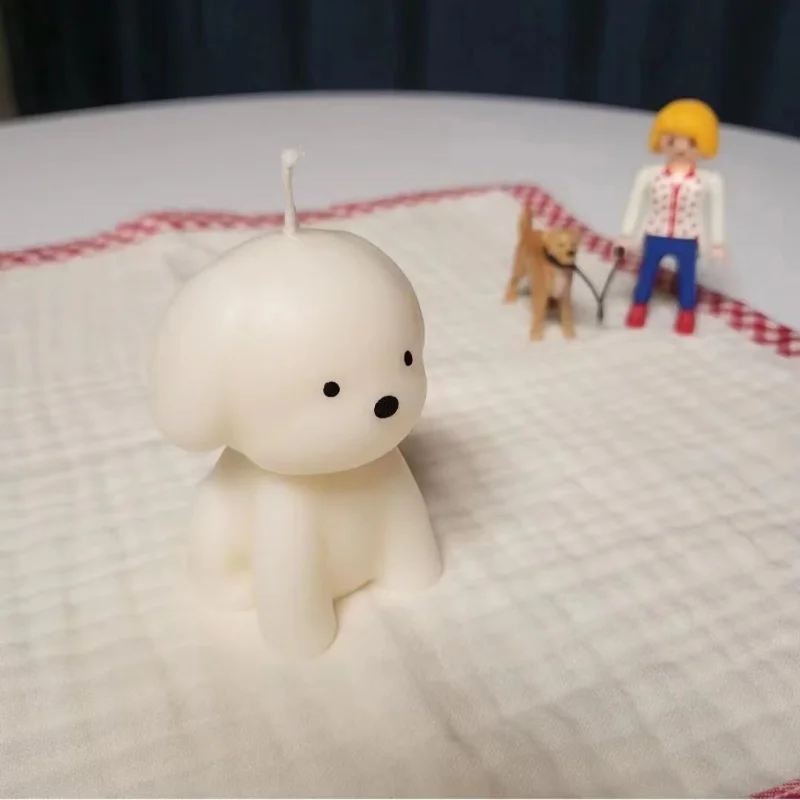 3D Puppy Scented Candle Silico - đánh giá và giá Soap Making Experiment