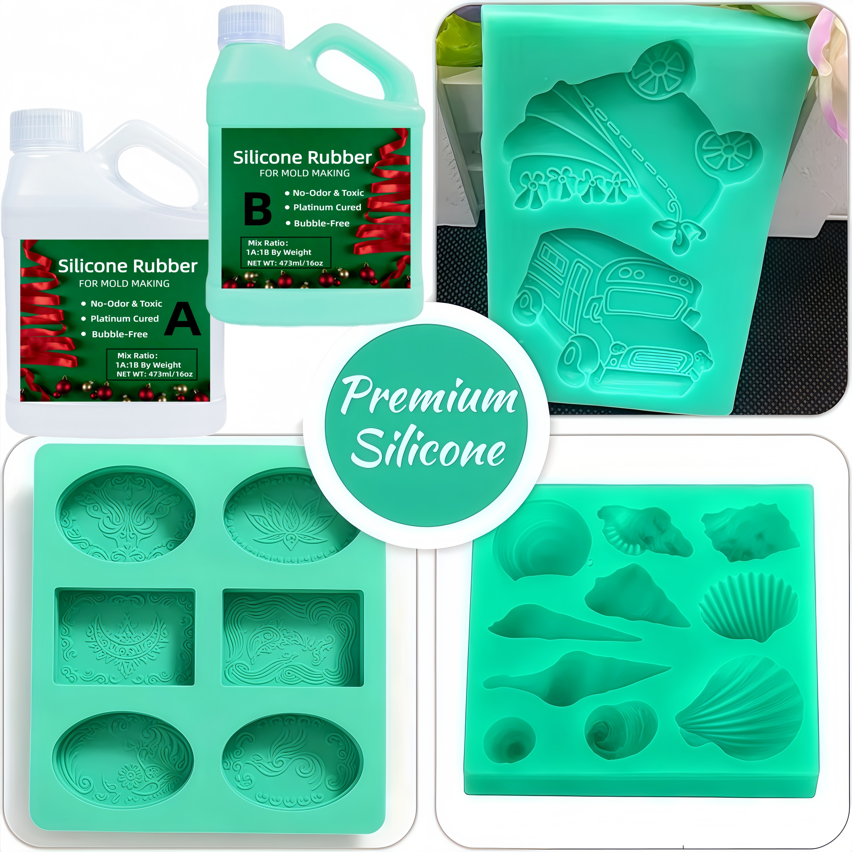 Platinum Cure Liquid Silicone  - đánh giá và giá Soap Making Experiment