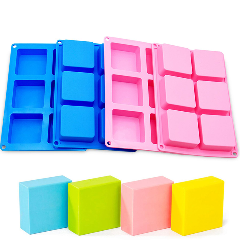 Square Soap Molds 6-Cavity Non - đánh giá và giá Soap Making Organic
