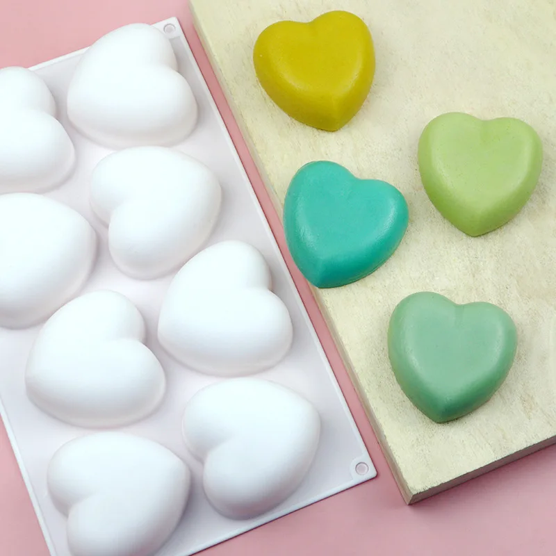 Love Heart Silicone Soap Mold  - đánh giá và giá Soap Making Experiment