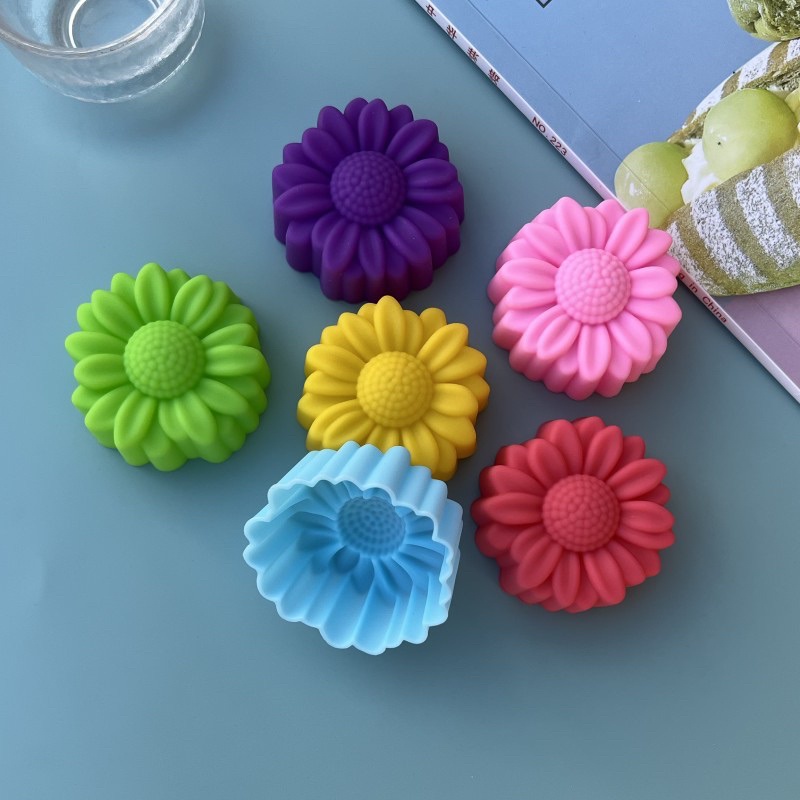 6 Pcs Set Non-Stick Flower Des - đánh giá và giá Soap Making Organic