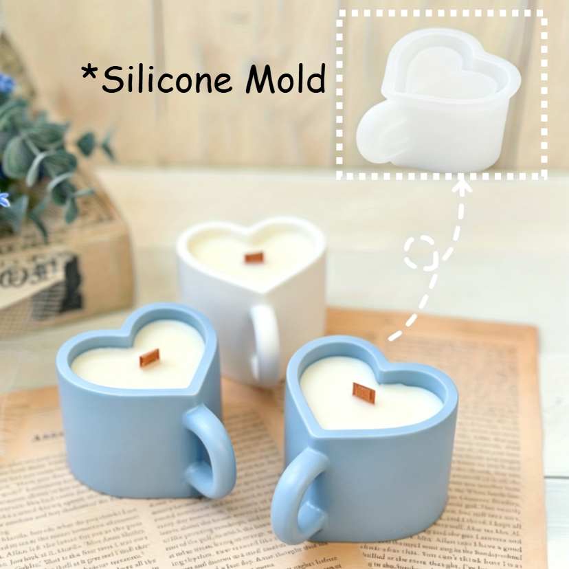 Heart Shaped Teacup Silicone M - đánh giá và giá Soap Making Jug