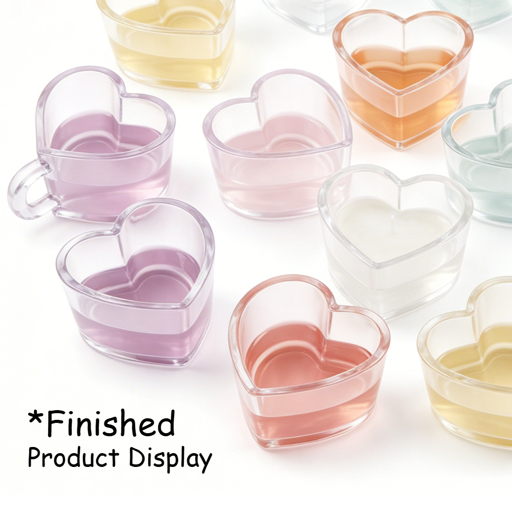 Heart Shaped Teacup Silicone M - đánh giá và giá Soap Making Jug
