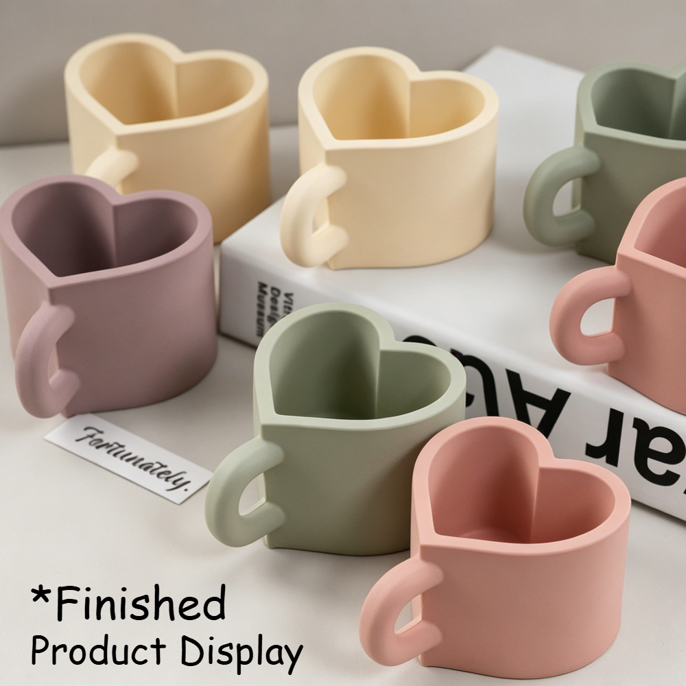 Heart Shaped Teacup Silicone M - đánh giá và giá Soap Making Jug